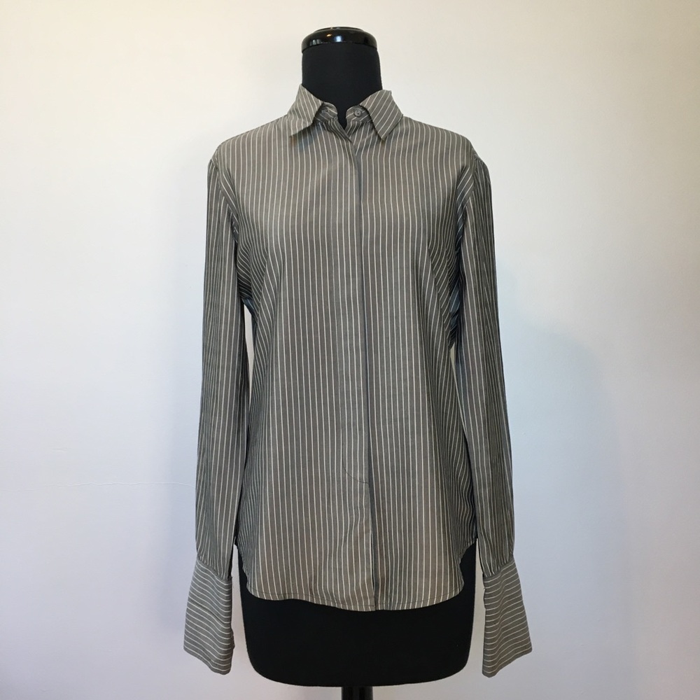 EUC Exceptional Quality Vintage Brooks Brothers 100% Silk Pinstripe Button Down